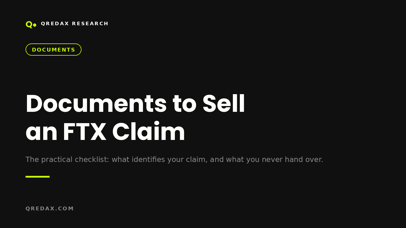 Какие документы нужны для продажи FTX-клейма? - Qredax