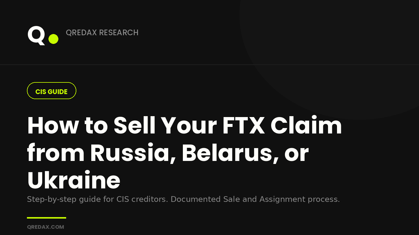How to Sell Your FTX Claim from Russia, Belarus, or Ukraine — Qredax