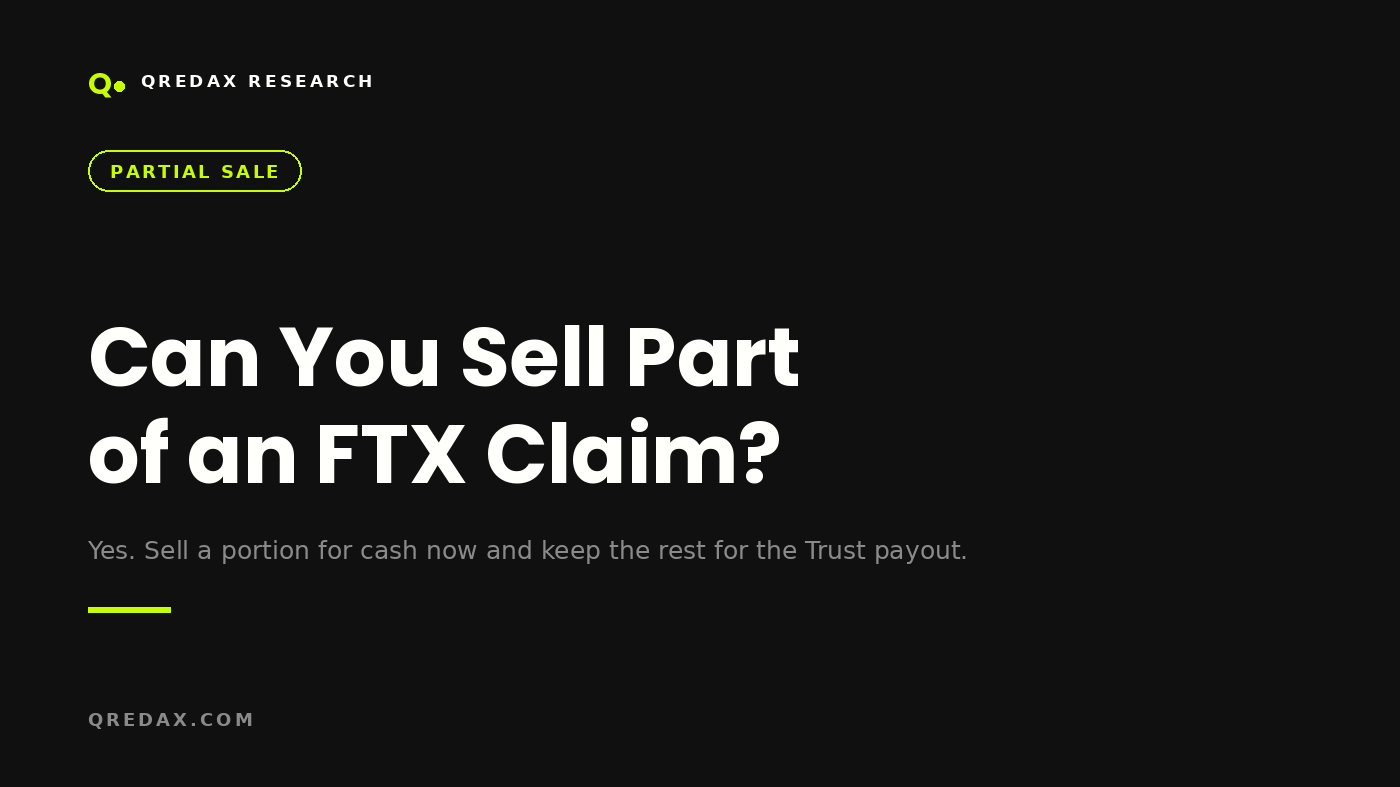 Можно ли продать часть FTX-клейма? - Qredax